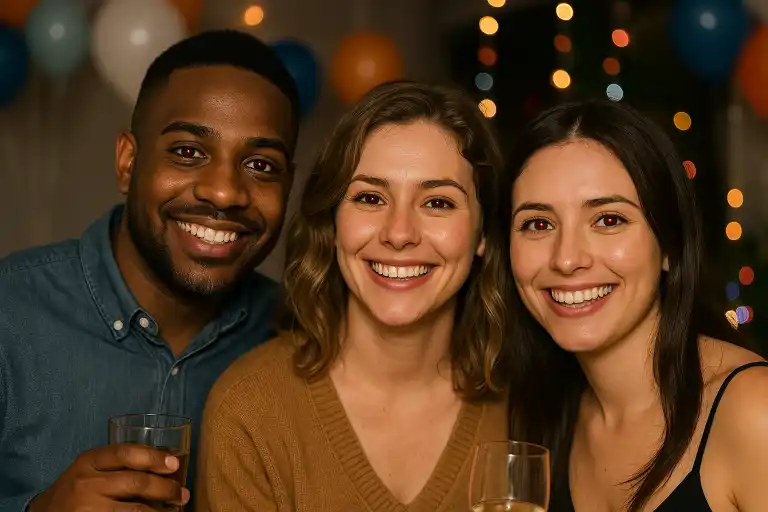 Before red eye removal